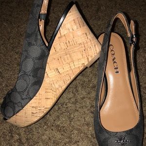 Coach Ferry Wedges Size 6 NWOB
